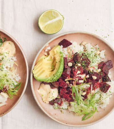 Miso Beetroot Poke Bowl